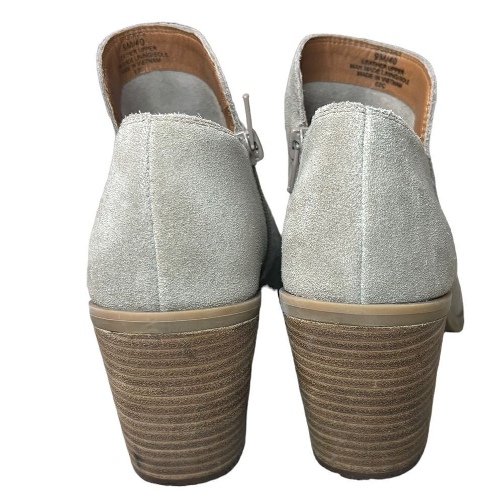 Lucky Brand Women’s Stayci side ankle bootie color tan wide heel size 9 - Picture 4 of 7